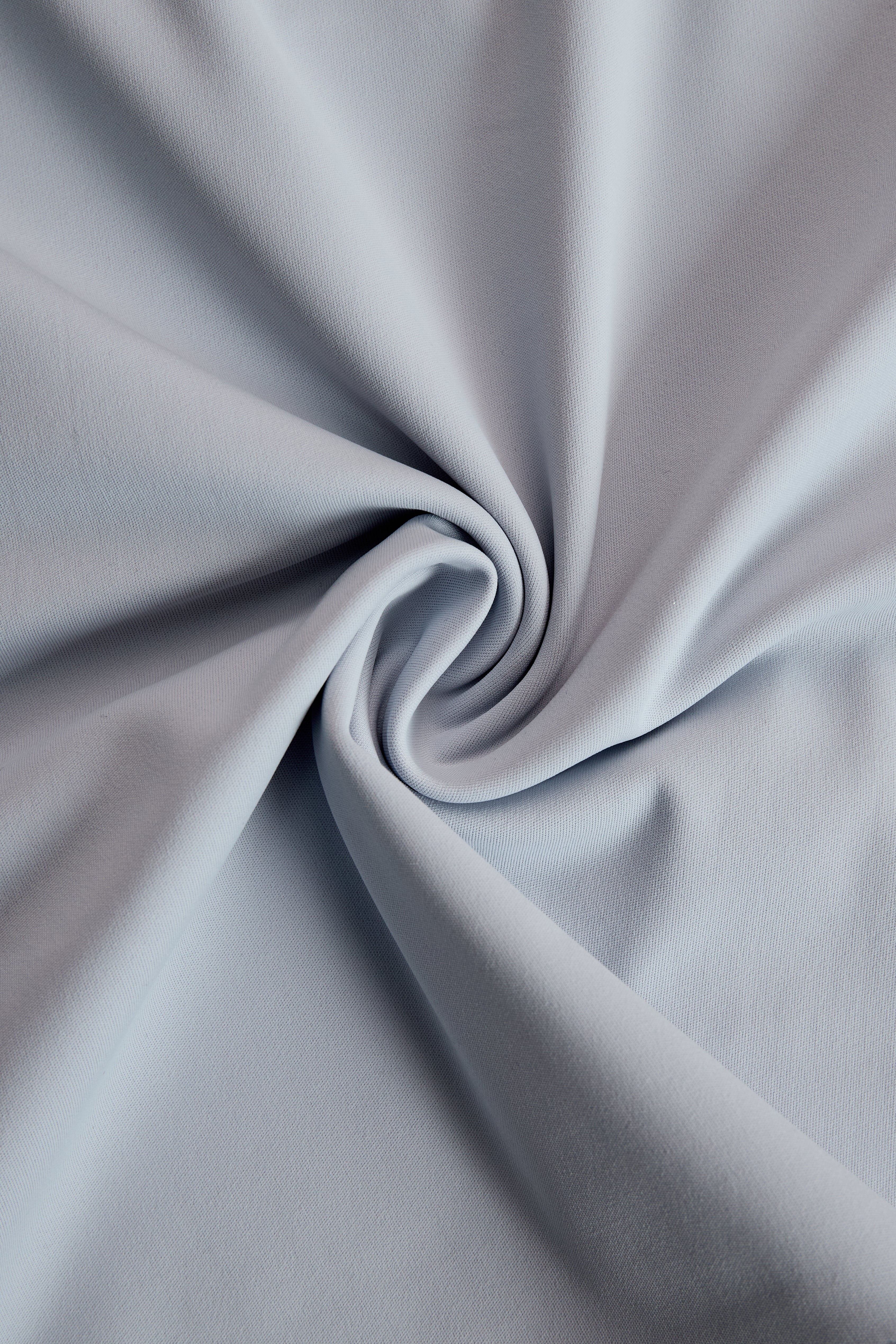 Fashionable Sporty Gray-blue Long-sleeved Half-zip Top And Trousers Set