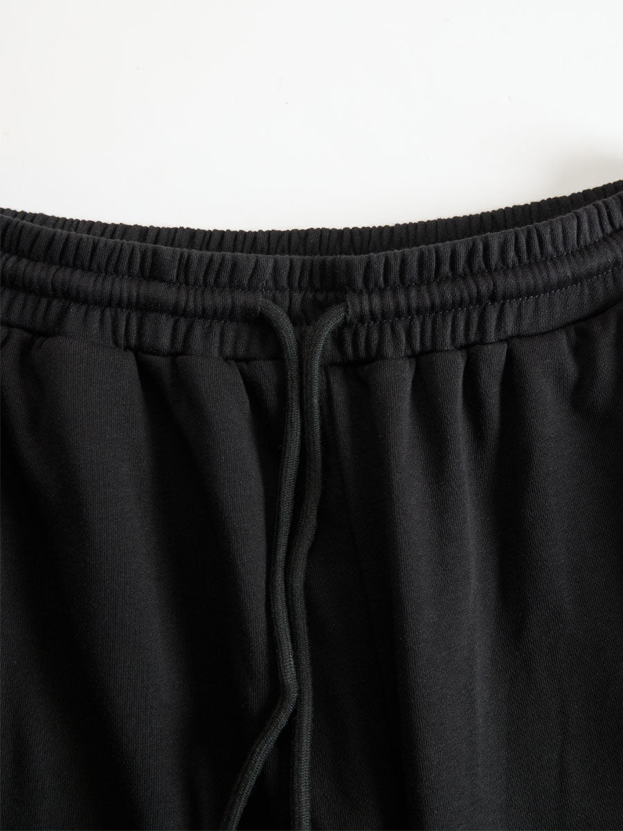 Black Collared Button-down Sleeveless Top And Trousers Set