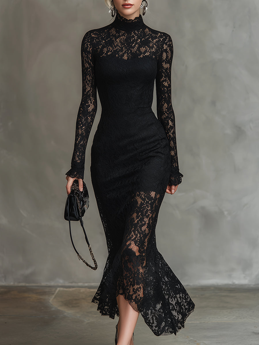 fishtail lace midi dress Wedding Guest Dresses