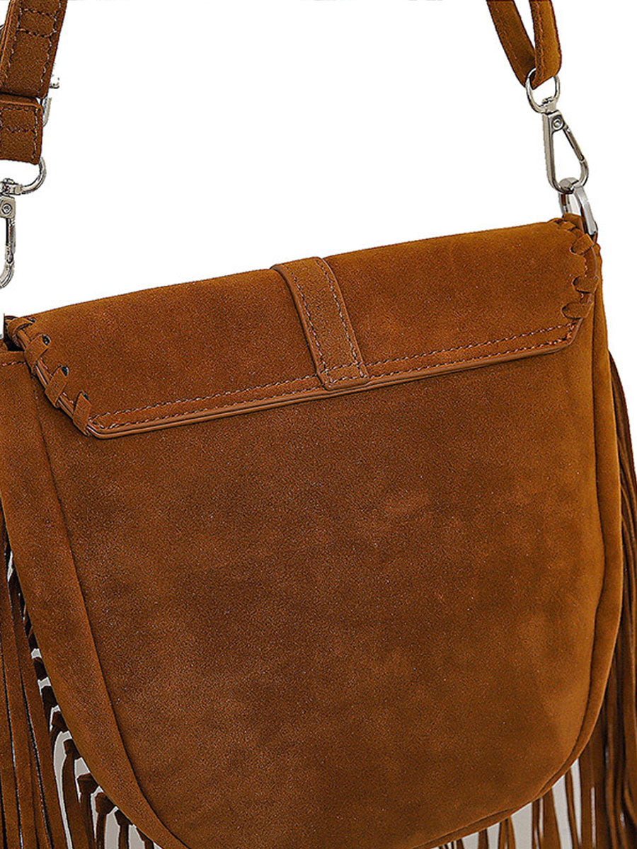 Vintage Bohemian Tassel Suede Shoulder Bag