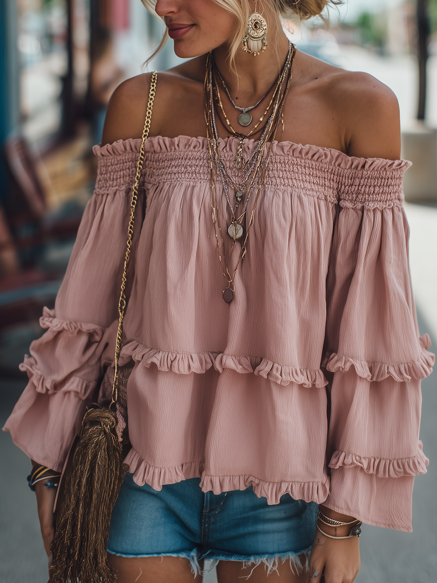 Loose-Fit Sleeveless Off-Center Shirt