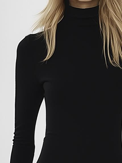 【24-hour shipping out】Designer Ruffle Hem Long Sleeve Mini Dress