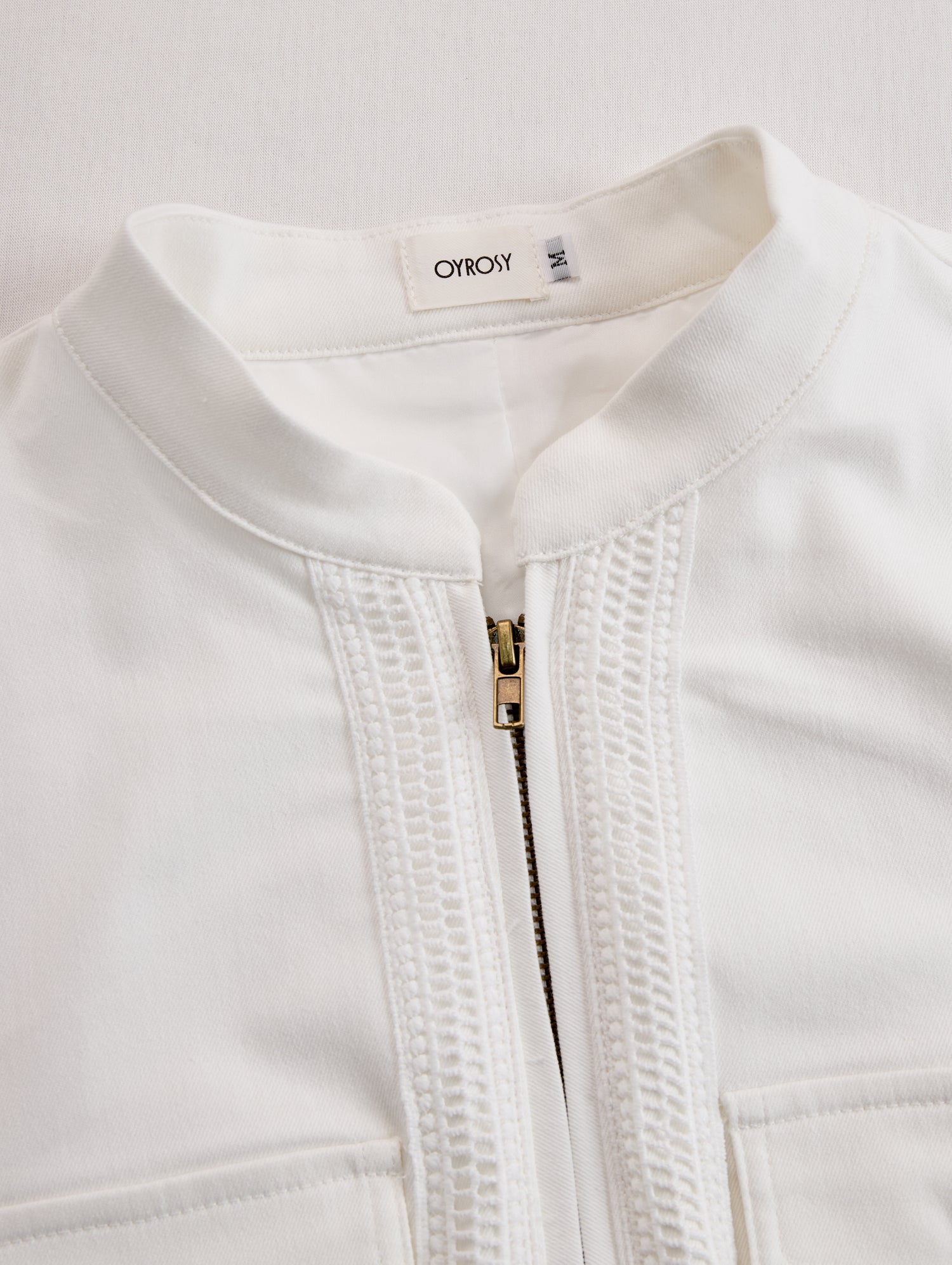 Vintage Western Cowboy Off-White Faux Denim Half-Zip Tassel Long-Sleeved Maxi Dress