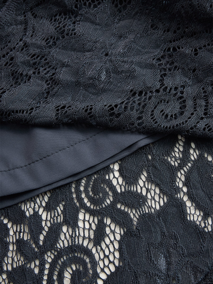 【24-hour shipping out】Vintage Bohemian Blue Lace Sleeveless Midi Dress