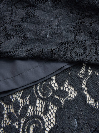 【24-hour shipping out】Vintage Bohemian Blue Lace Sleeveless Midi Dress