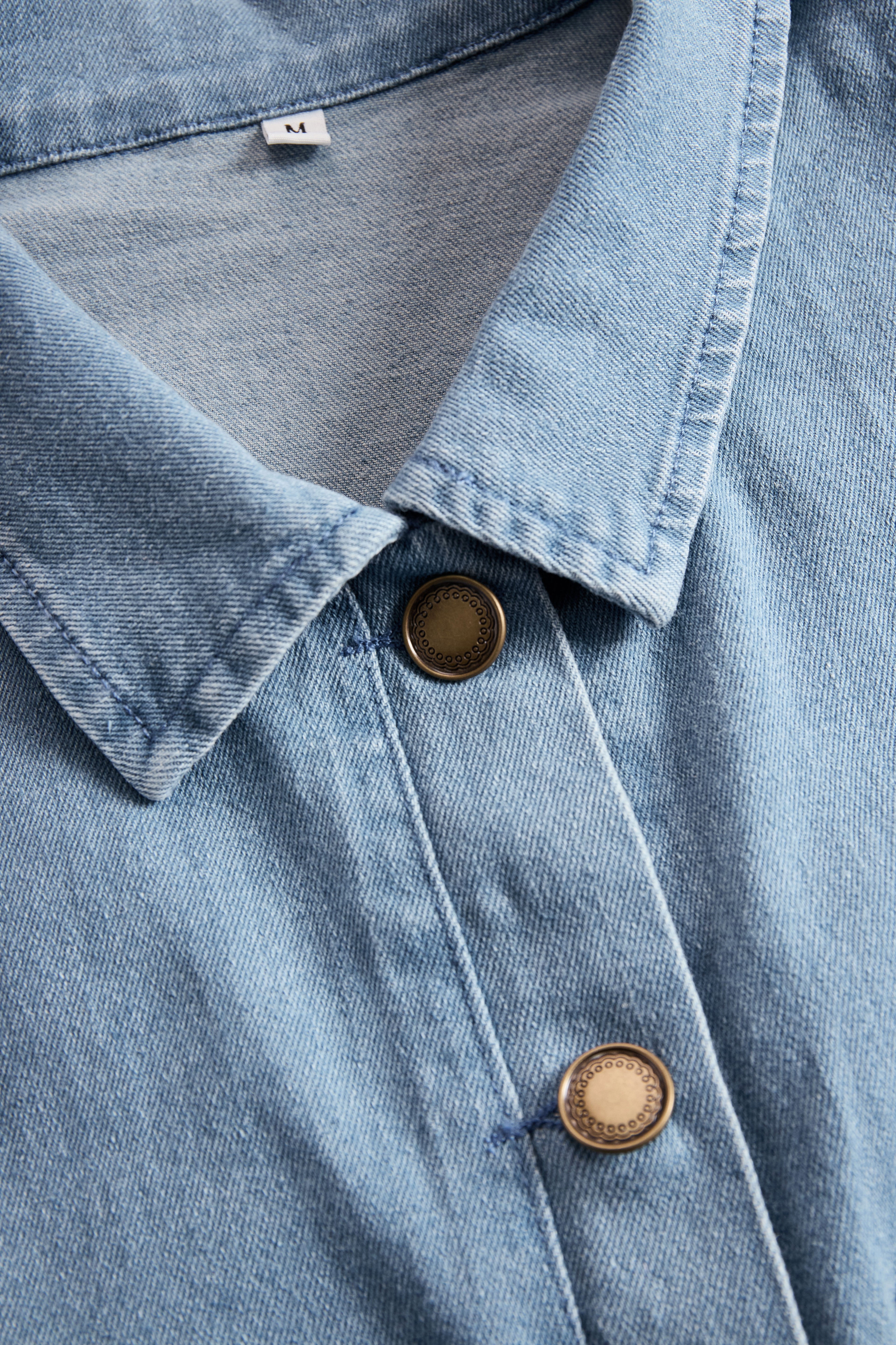 Western Retro Light Blue Denim Sleeveless Raw Edge Wide Leg Zipper Jumpsuit