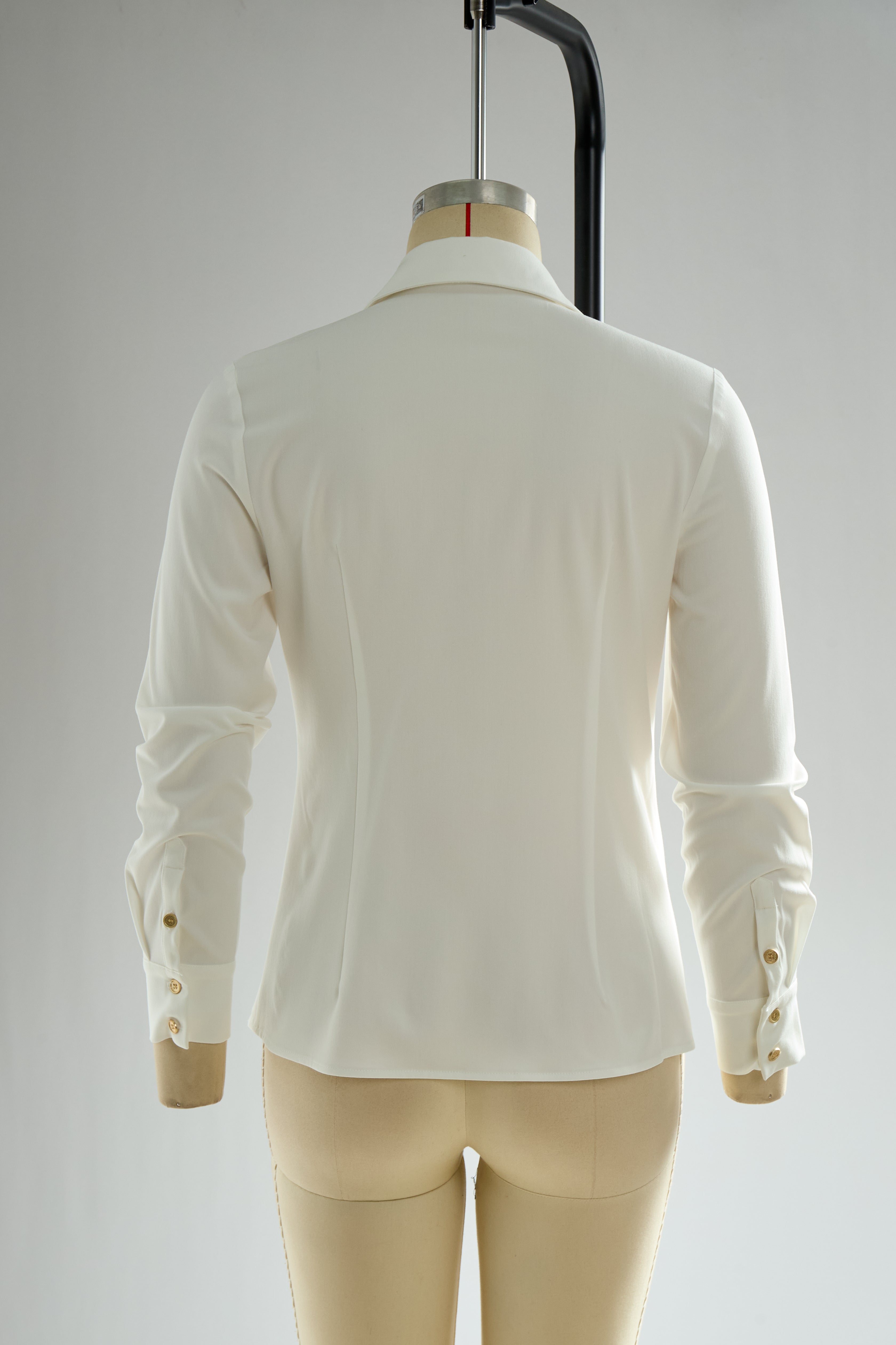 Western Retro Embroidered White Tencel Denim Shirt