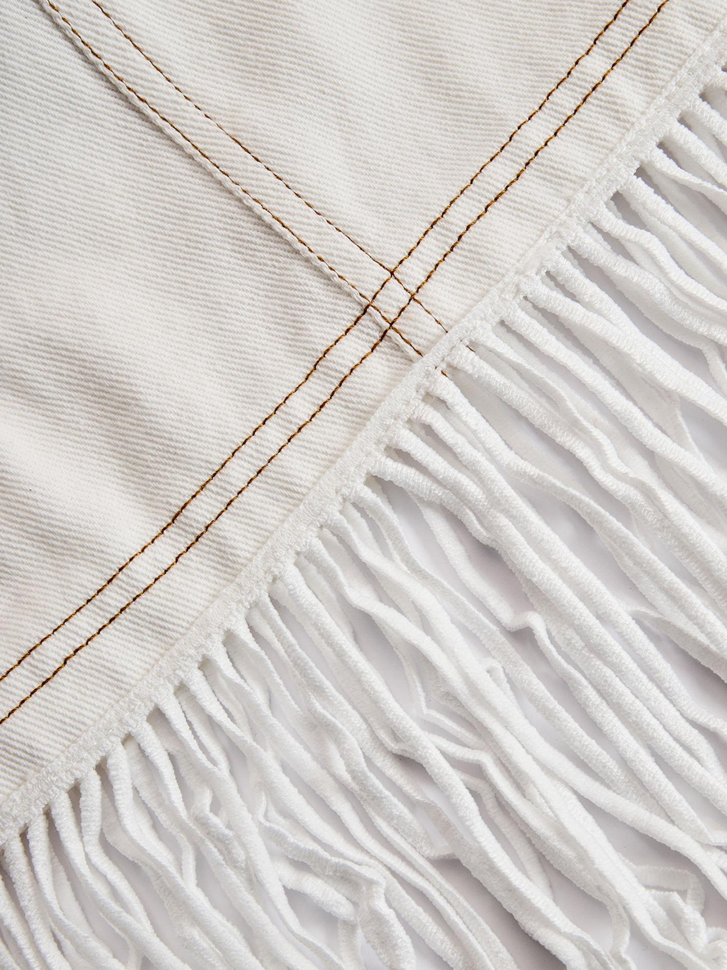 Retro High-end Fashion Tassel Splicing Denim Mini Dress