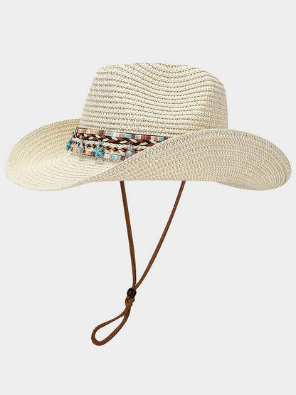 Retro Bohemian Beach Breathable Sun Visor Hat