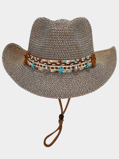 Retro Bohemian Beach Breathable Sun Visor Hat