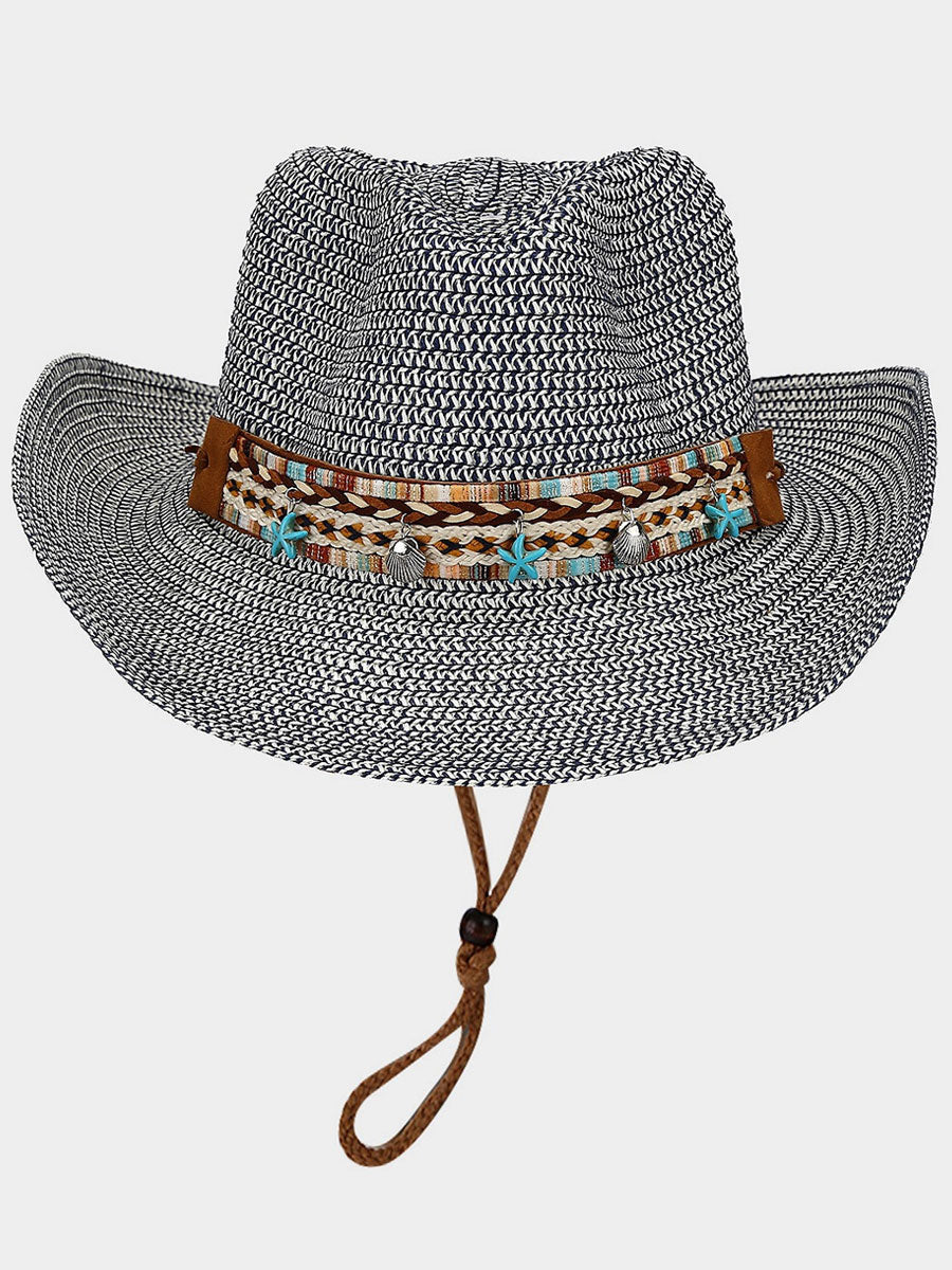 Retro Bohemian Beach Breathable Sun Visor Hat