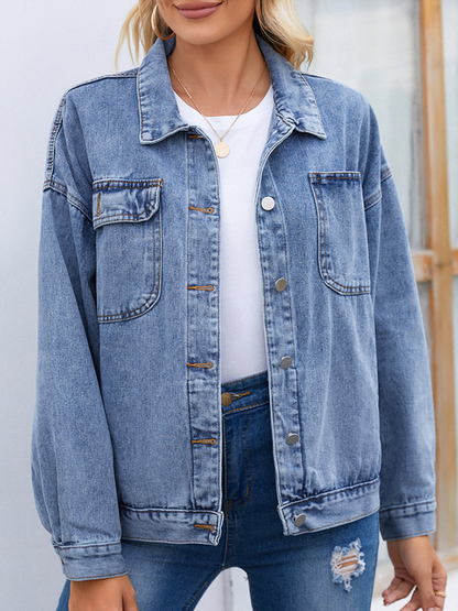 Vintage Fashion Separated Washed Denim Jacket