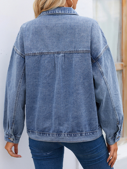 Vintage Fashion Separated Washed Denim Jacket