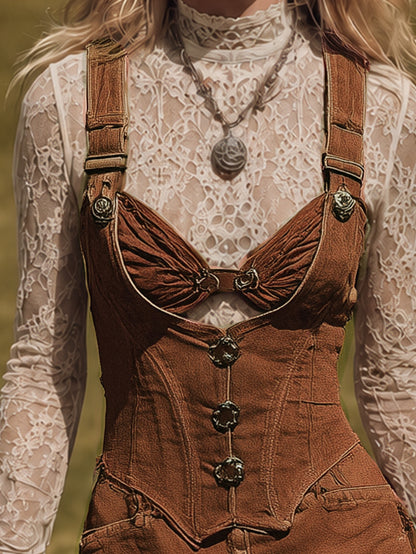 Retro Western Style Women&