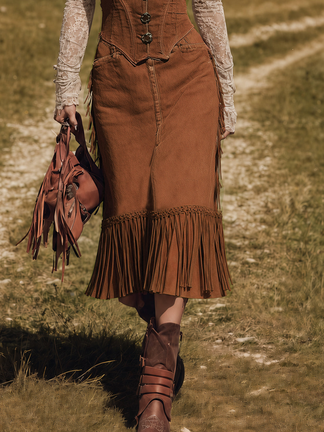 Retro Western Style Women&