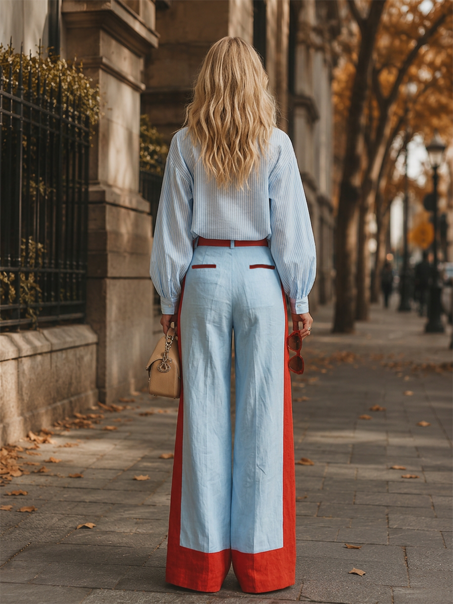 Stylish Casual Blue Striped Shirt
