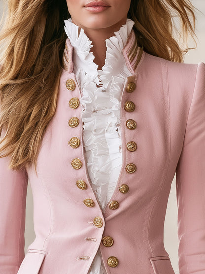 Fashionable Retro Pink Jacket
