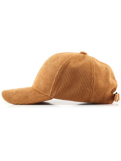 Casual Retro Corduroy Sports Warm Baseball Cap