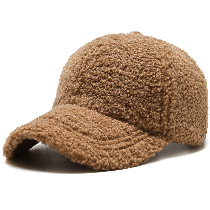 Casual Vintage Sherpa Fleece Warm Baseball Cap