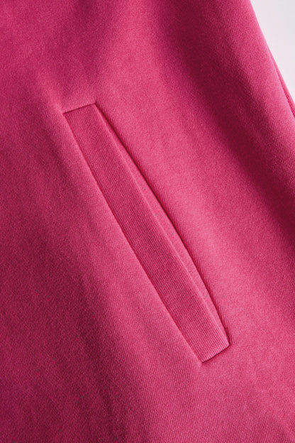 Sporty Color-blocked Ruffled Half-zip Hooded Long-sleeved Mini Dress