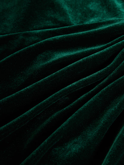 Elegant Velvet Midi Dress