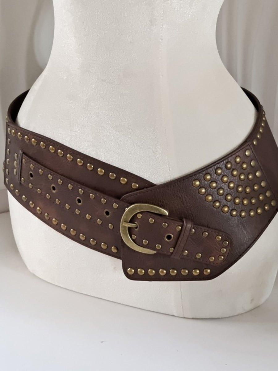 Vintage Western Rivet Waist Belt