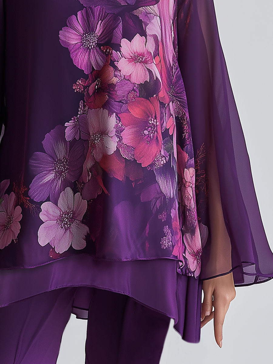 High Quality Floral Print Long Sleeve Shirt