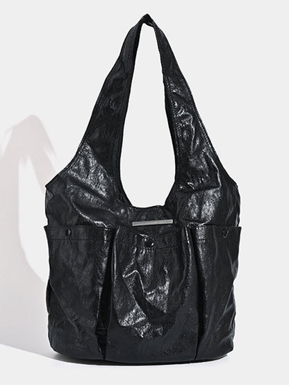 Vintage Multi-Pocket Eco-Leather Underarm Bag