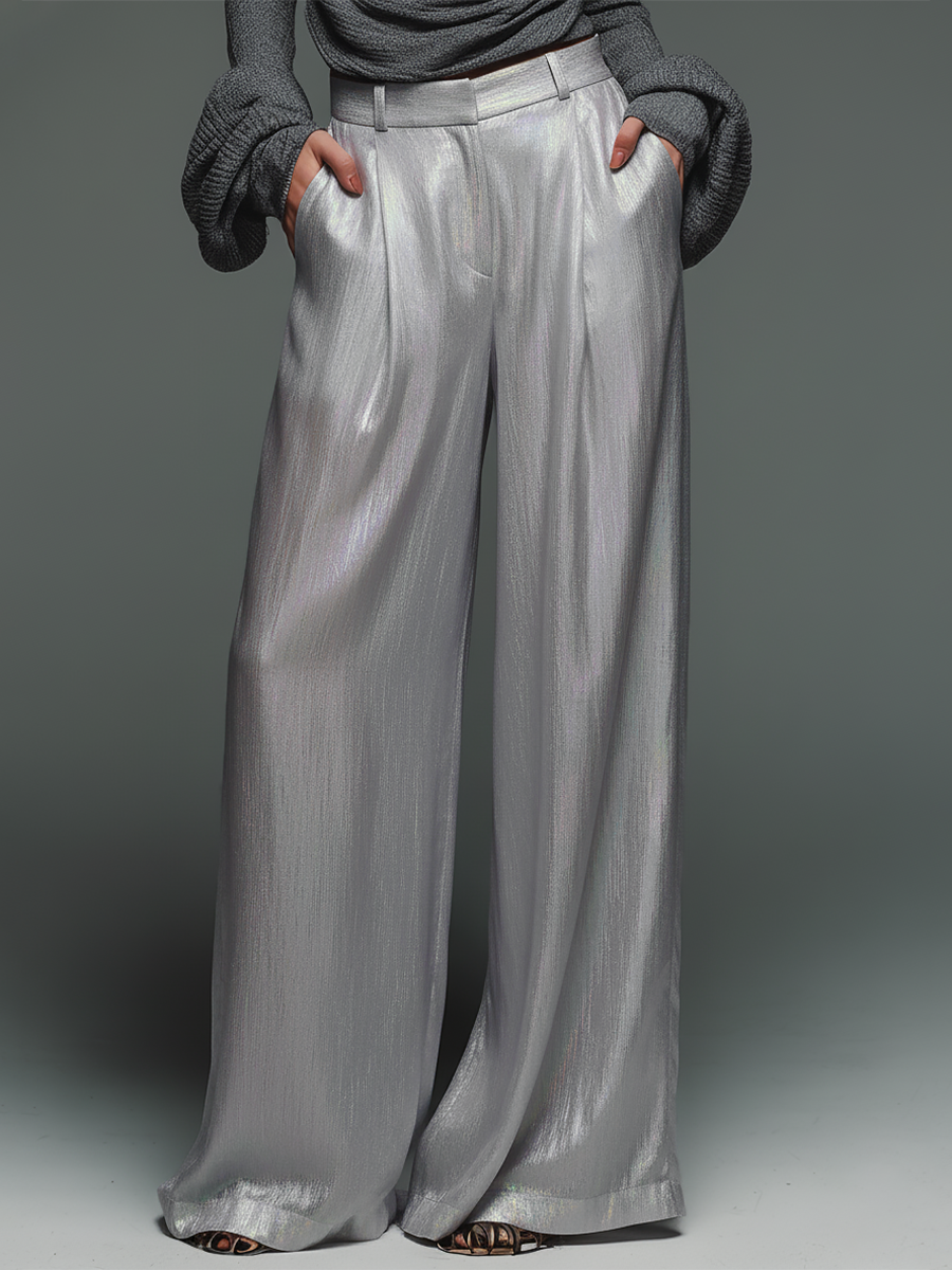 Elegant High-quality Wide-leg Pants