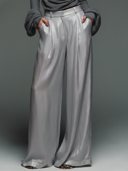 Elegant High-quality Wide-leg Pants