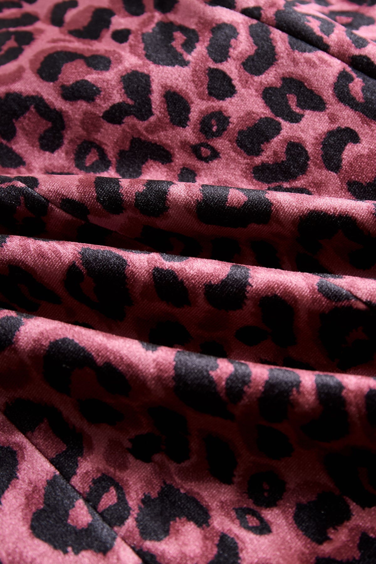Casual Loose Vintage Velvet Leopard Print Colorblock Lapel Coat