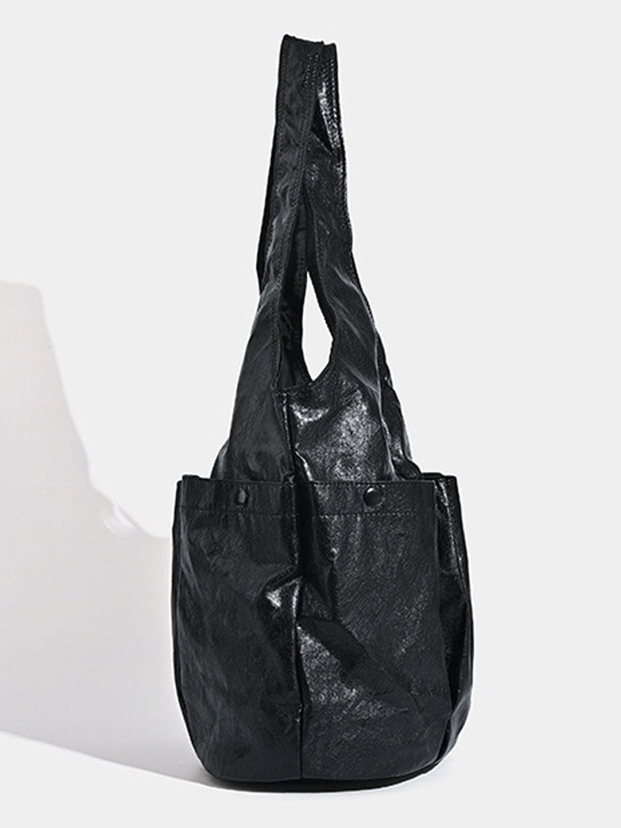 Vintage Multi-Pocket Eco-Leather Underarm Bag