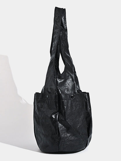 Vintage Multi-Pocket Eco-Leather Underarm Bag