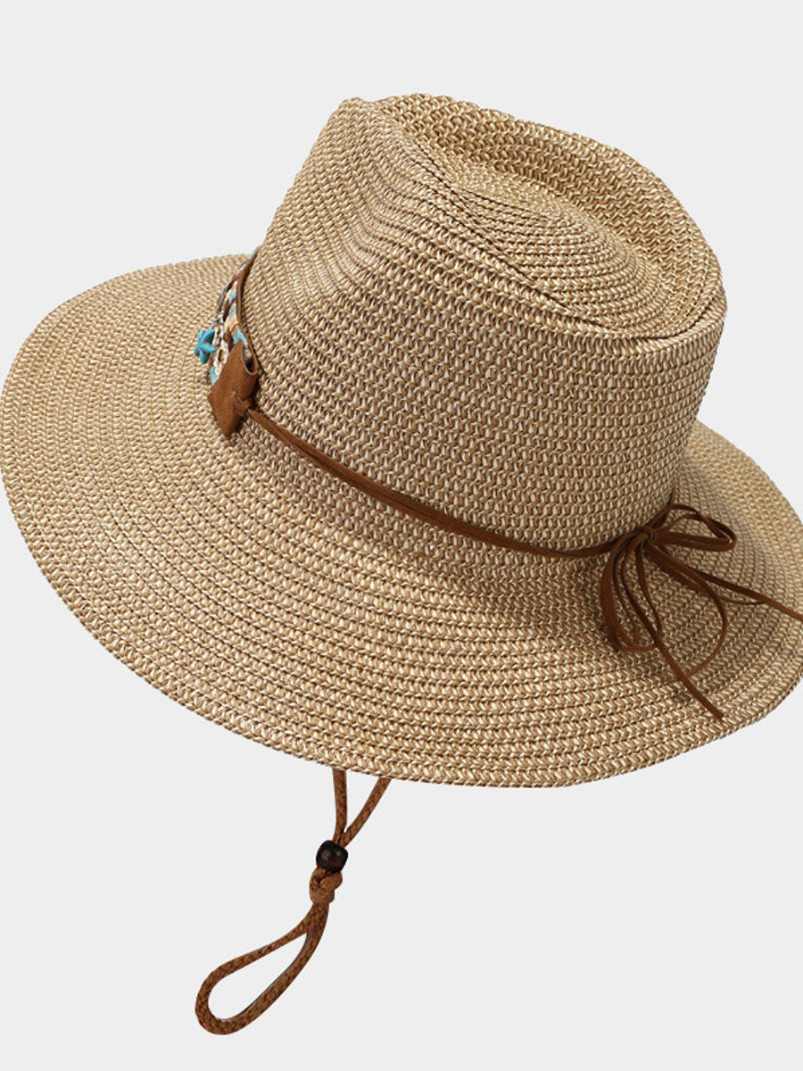 Retro Bohemian Beach Breathable Sun Visor Hat