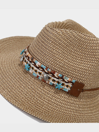 Retro Bohemian Beach Breathable Sun Visor Hat