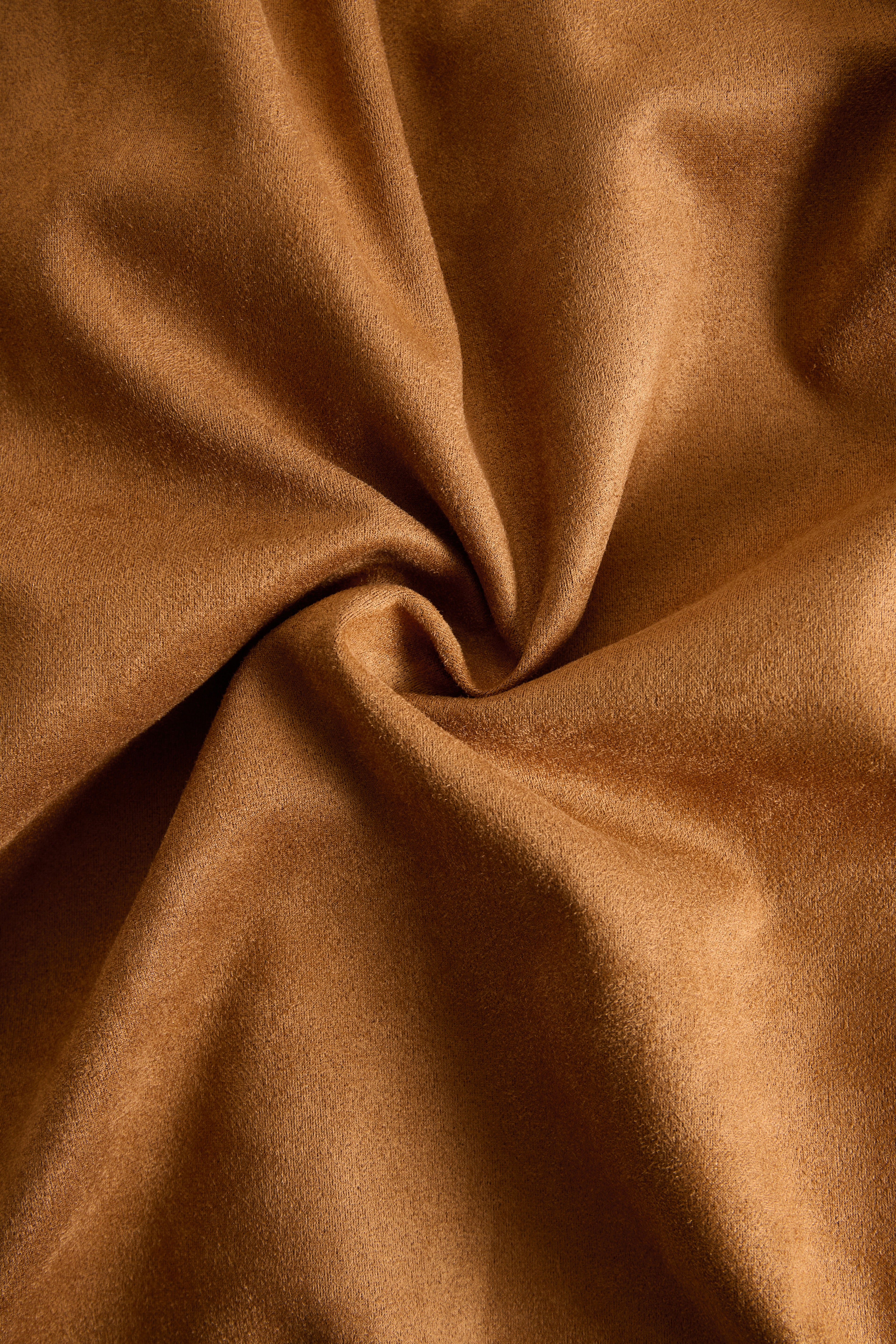 Western Retro Lace-Up Plaid Patchwork Caramel Faux Suede Maxi Dress