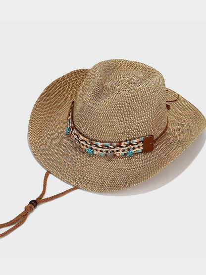 Retro Bohemian Beach Breathable Sun Visor Hat