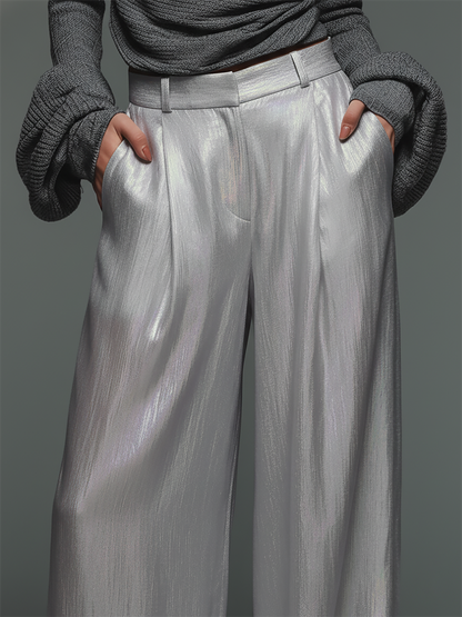 Elegant High-quality Wide-leg Pants