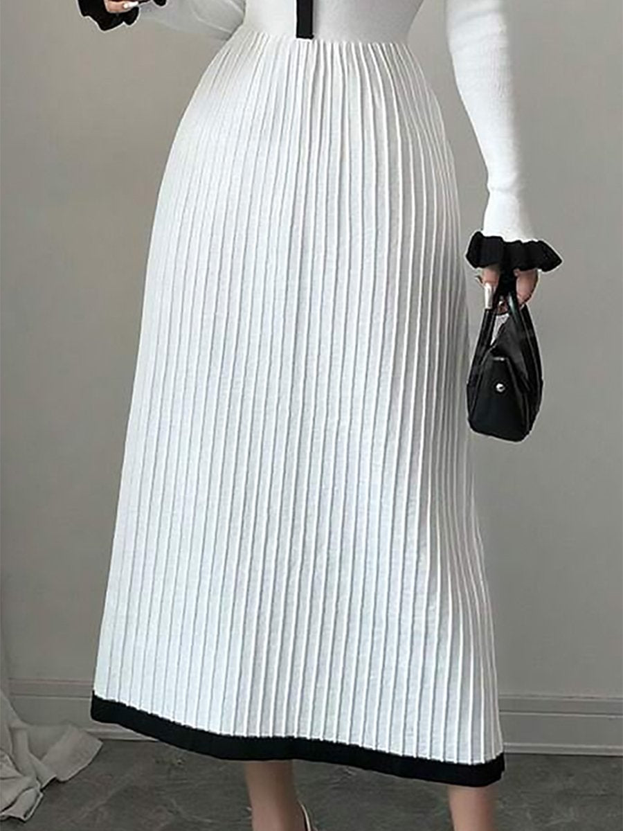 Elegant And Stylish Exquisite Knitted Midi Dress