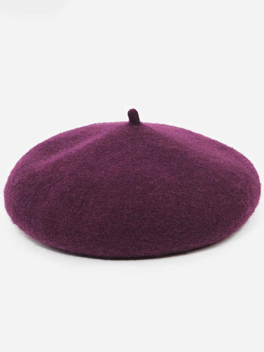 Fashionable Autumn And Winter Retro Wool Beret Hat