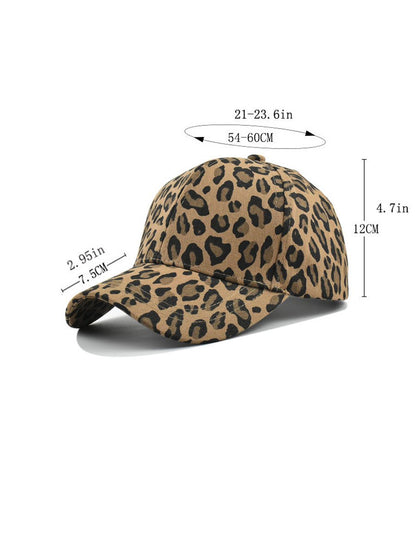 Casual Retro Leopard Print Baseball Cap