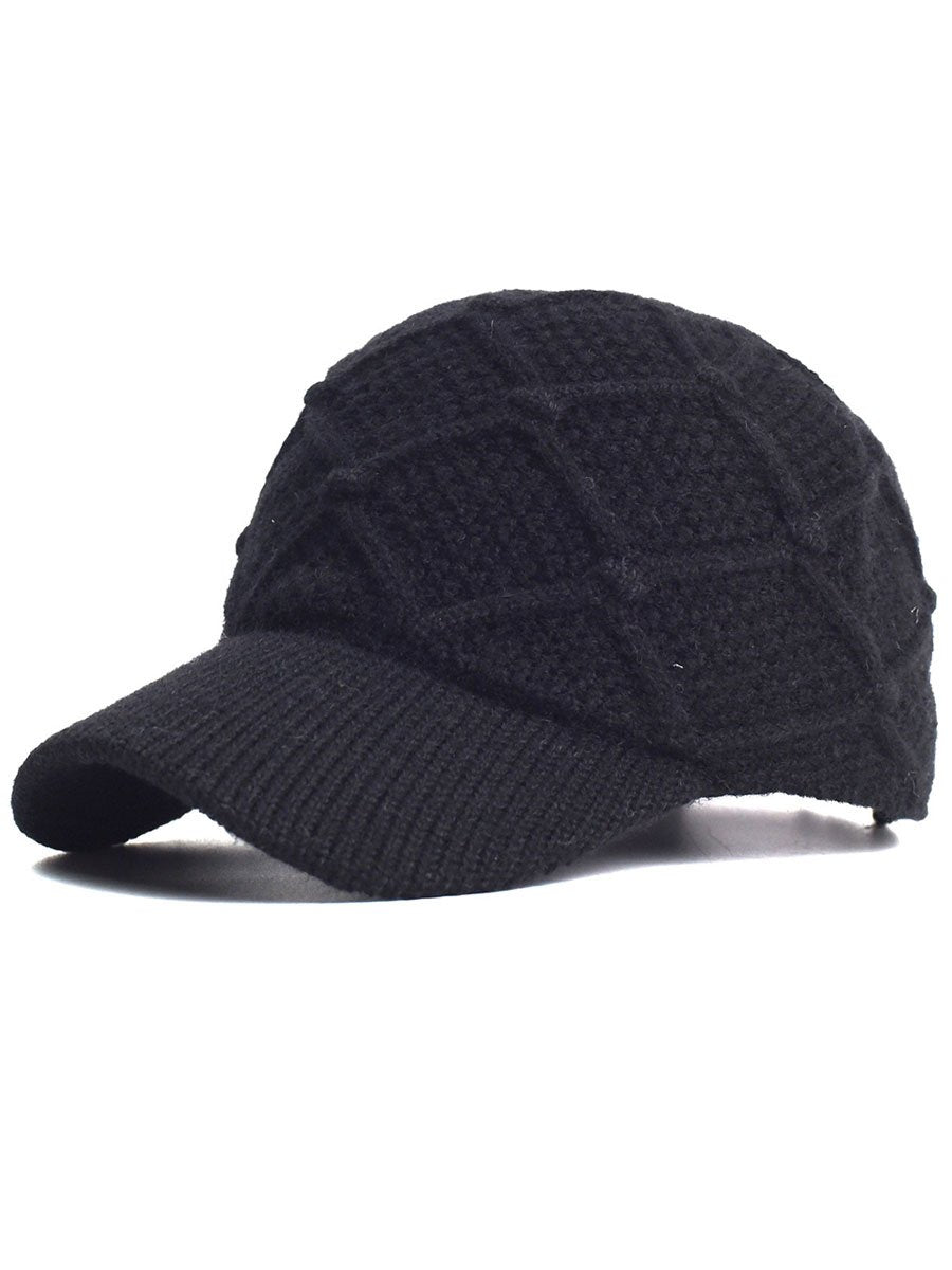 Versatile Fashion Warm Wool Baseball Cap