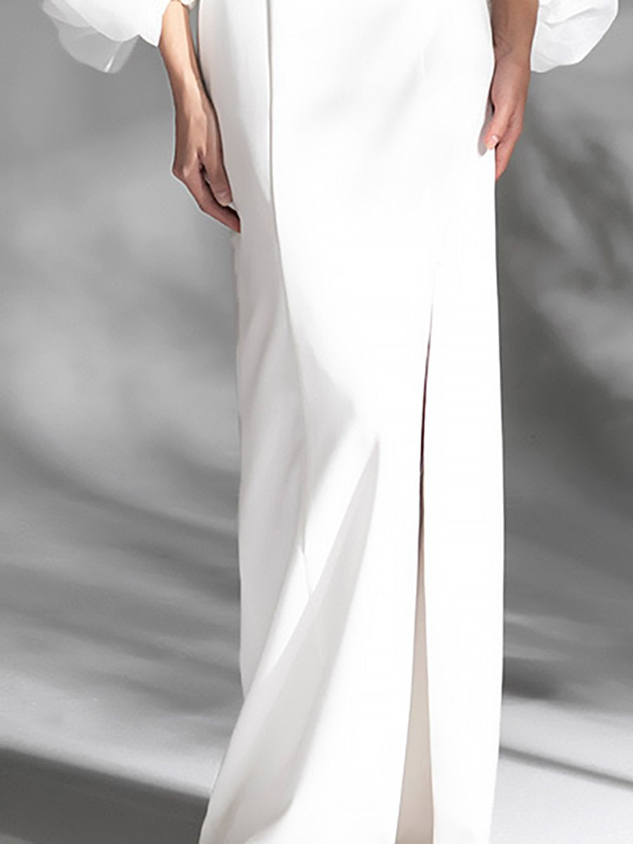 High-End Elegant And Fashionable Off-Shoulder Banquet Maxi Dress