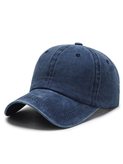 Casual Retro Distressed Washed Denim Baseball Cap