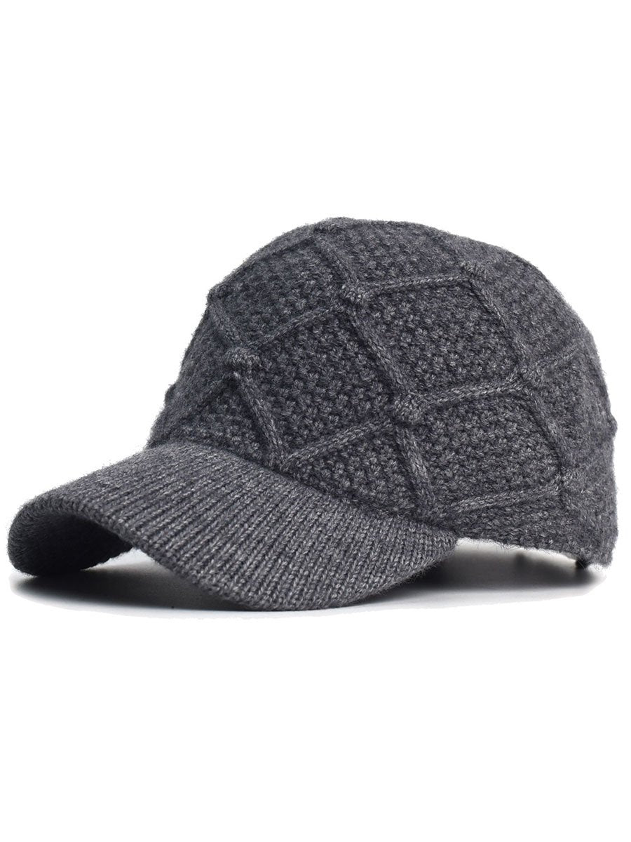 Versatile Fashion Warm Wool Baseball Cap