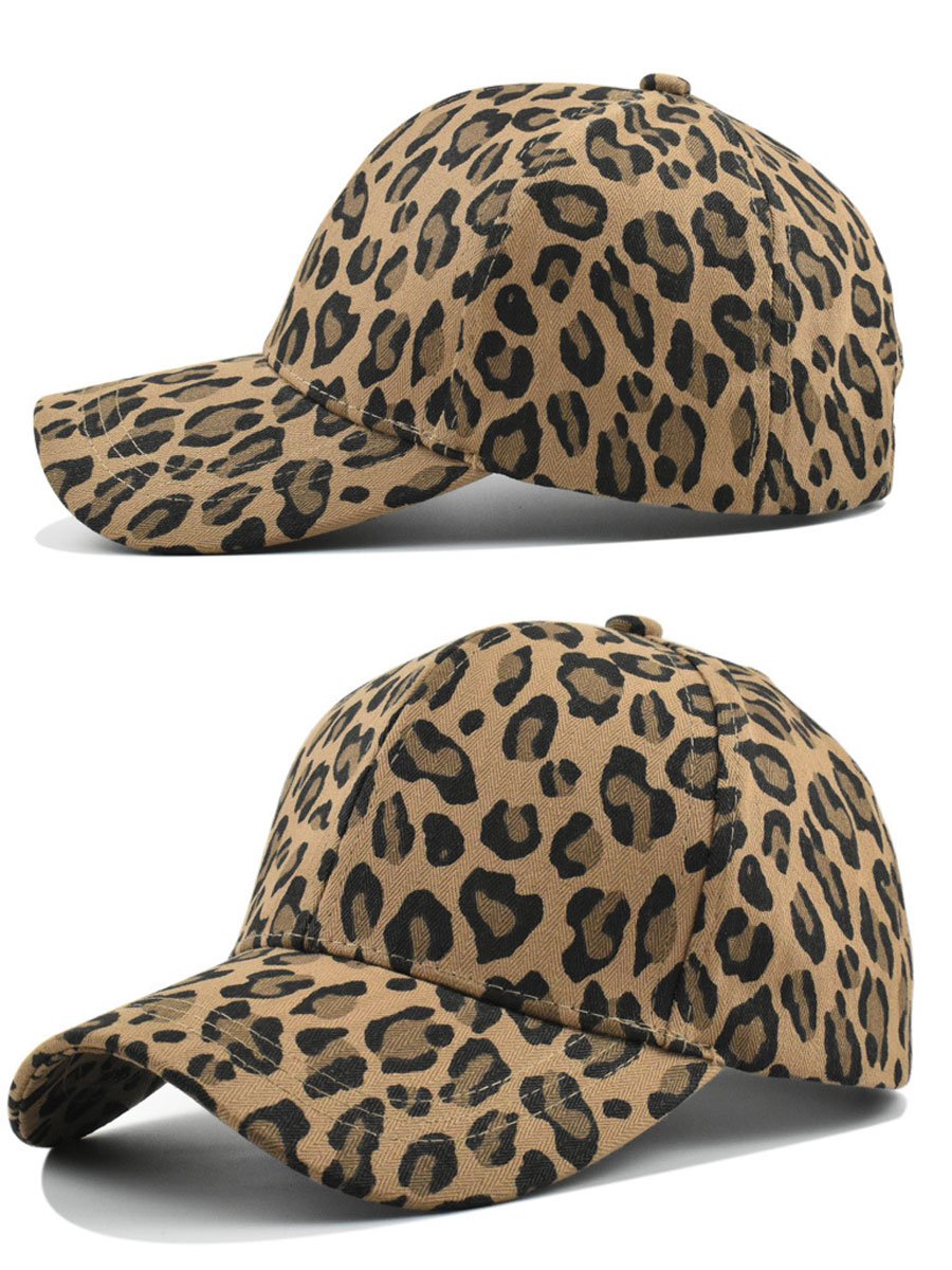 Casual Retro Leopard Print Baseball Cap