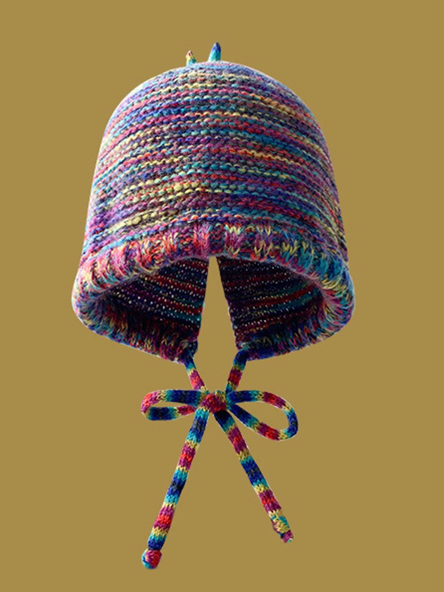 Dopamine Retro Wool Warm Bucket Hat