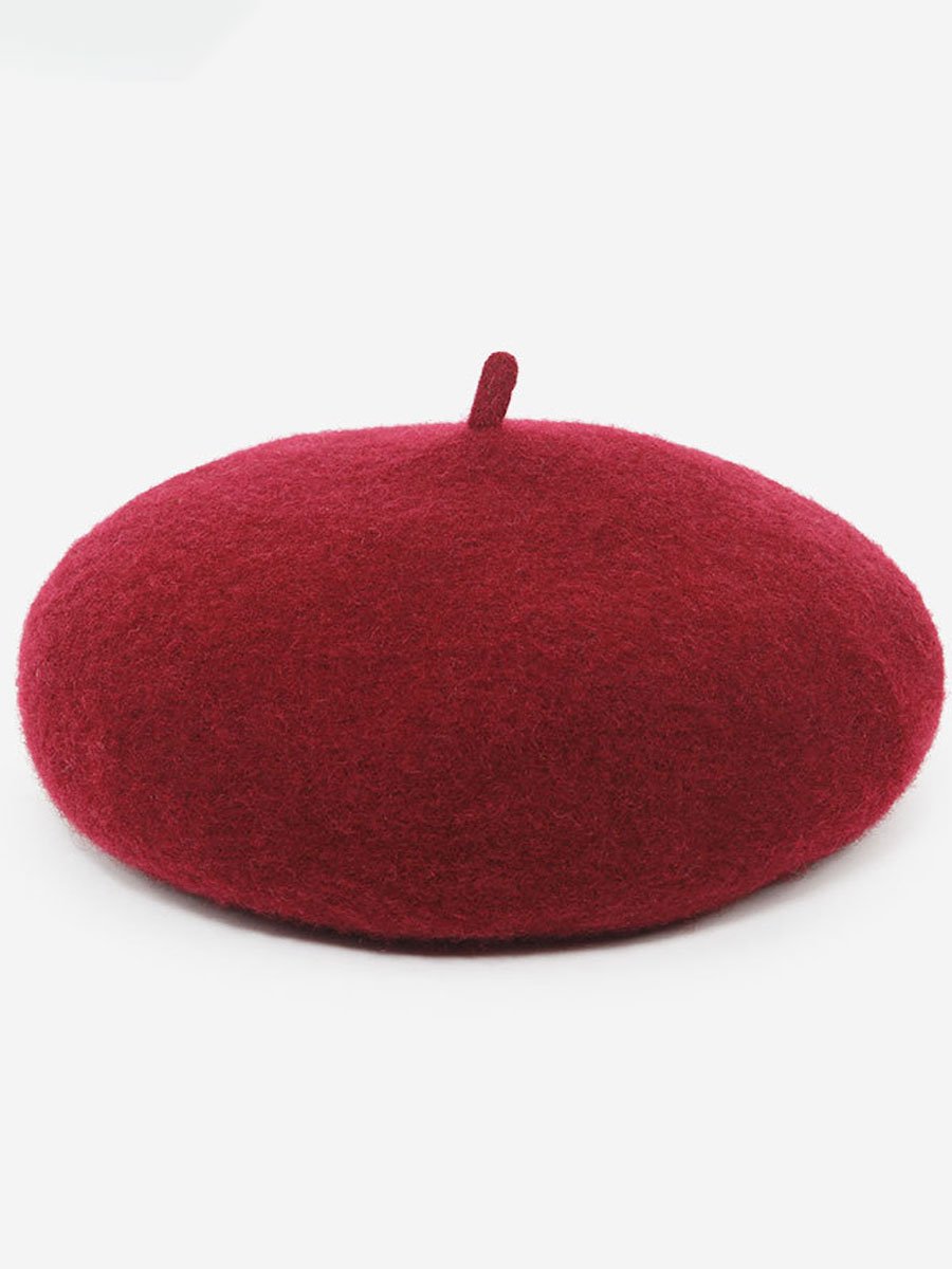 Fashionable Autumn And Winter Retro Wool Beret Hat