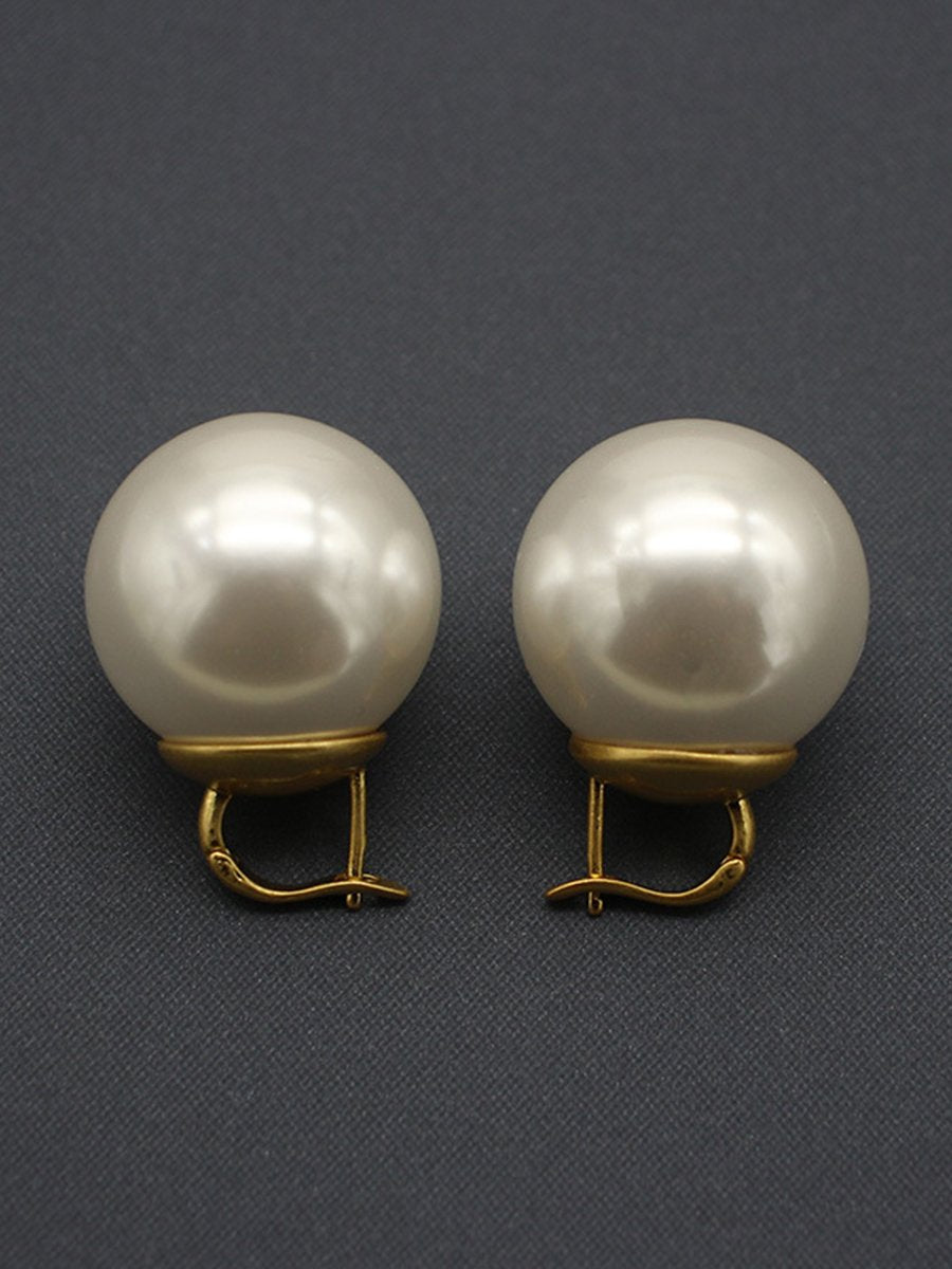 High Quality French Oversized Pearl Earrings