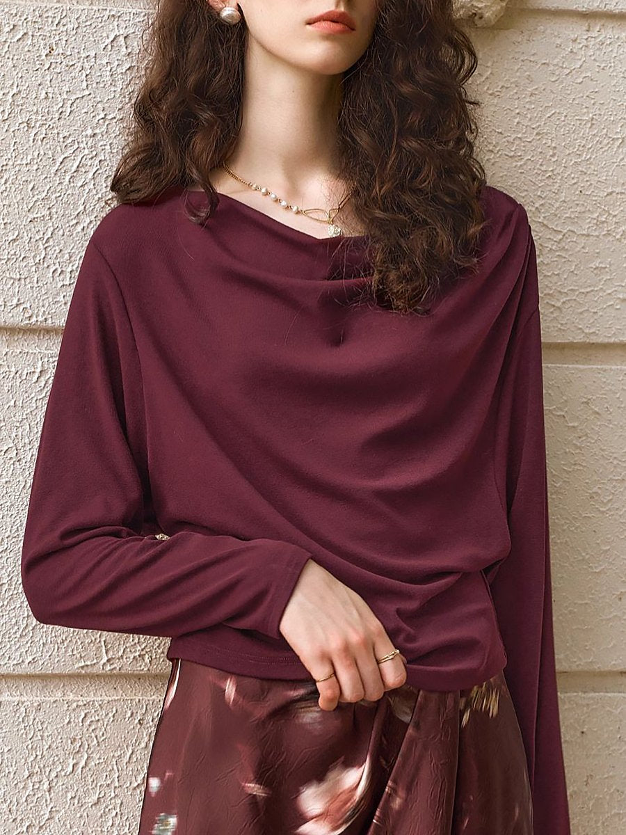 Retro Fashionable Elegant Long-Sleeved T-Shirt